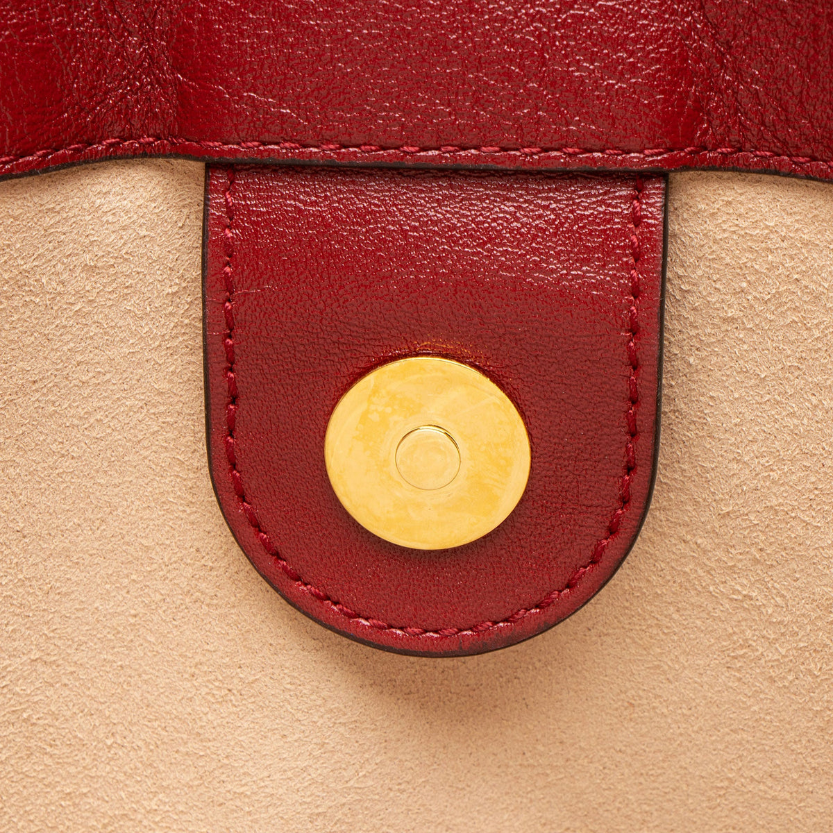 Gucci Leather Rajah Large Tote Bag - Red