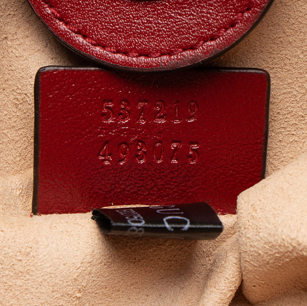 Gucci Leather Rajah Large Tote Bag - Red