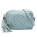 Gucci Leather Soho Disco Crossbody Bag - Blue