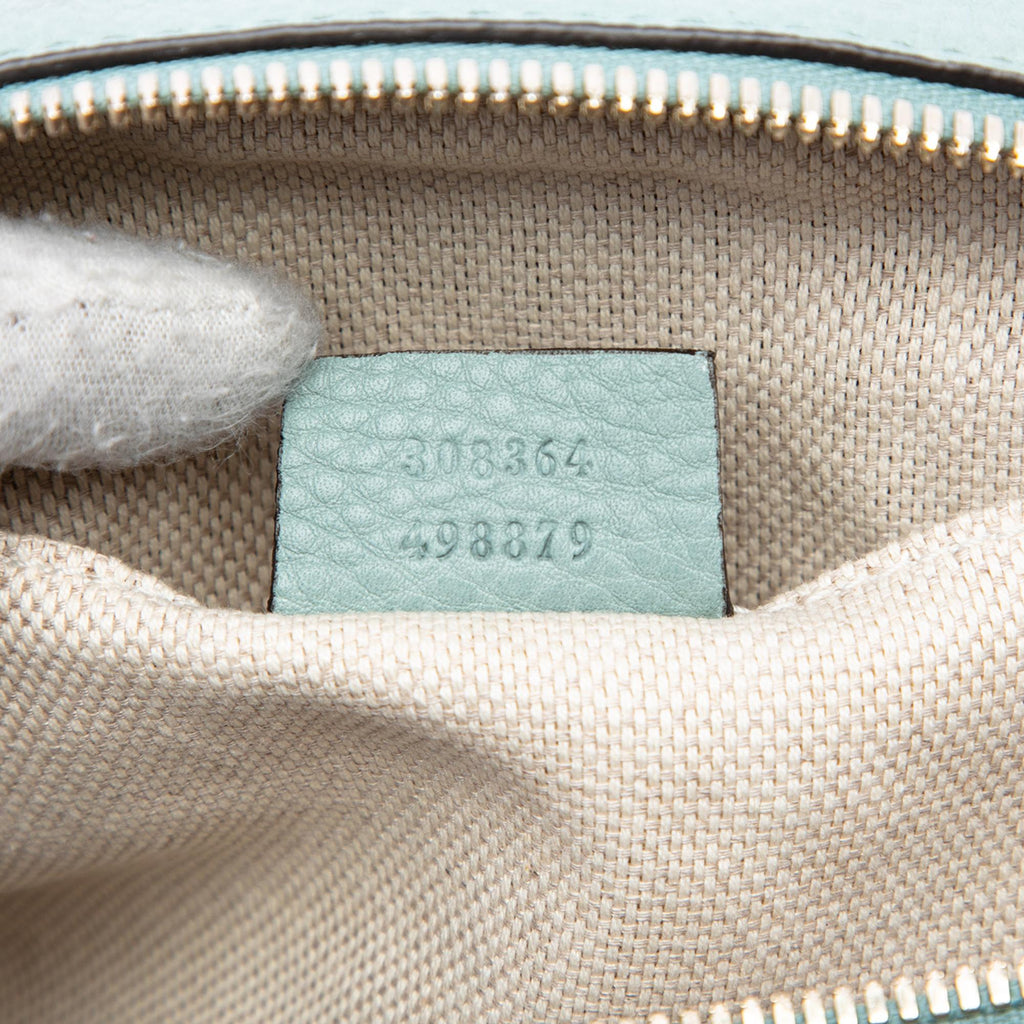 Gucci Leather Soho Disco Crossbody Bag - Blue