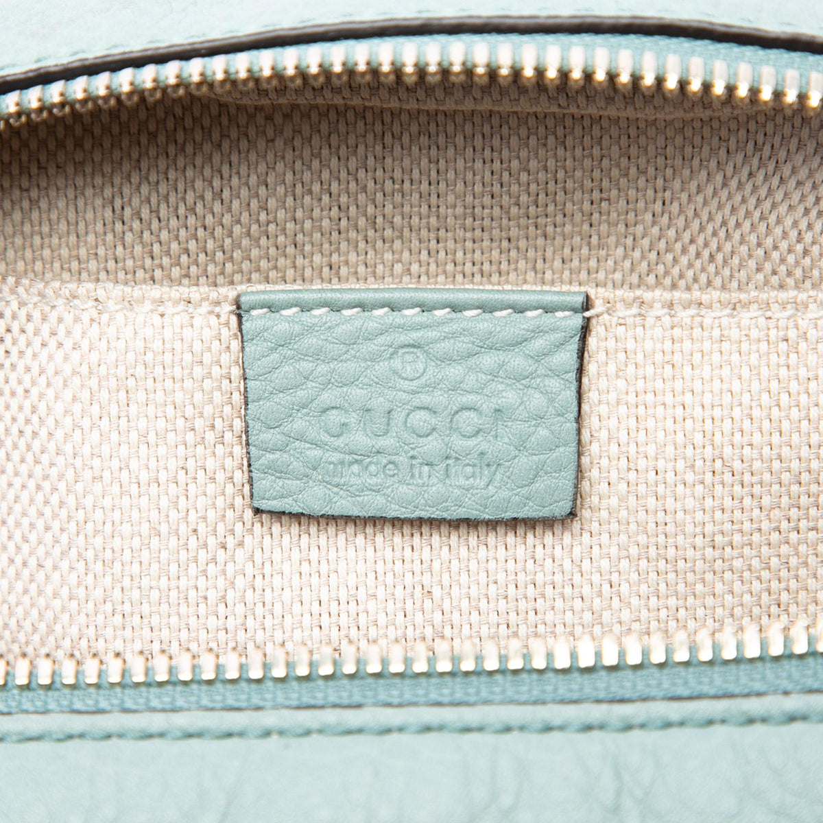 Gucci Leather Soho Disco Crossbody Bag - Blue