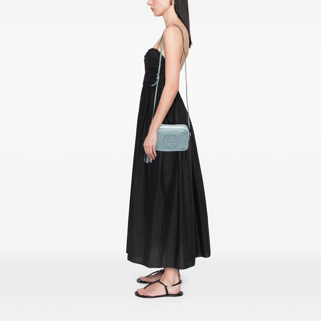 Gucci Leather Soho Disco Crossbody Bag - Blue