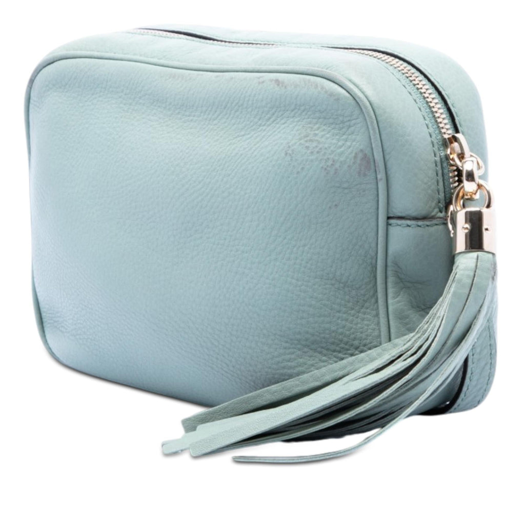 Gucci Leather Soho Disco Crossbody Bag - Blue