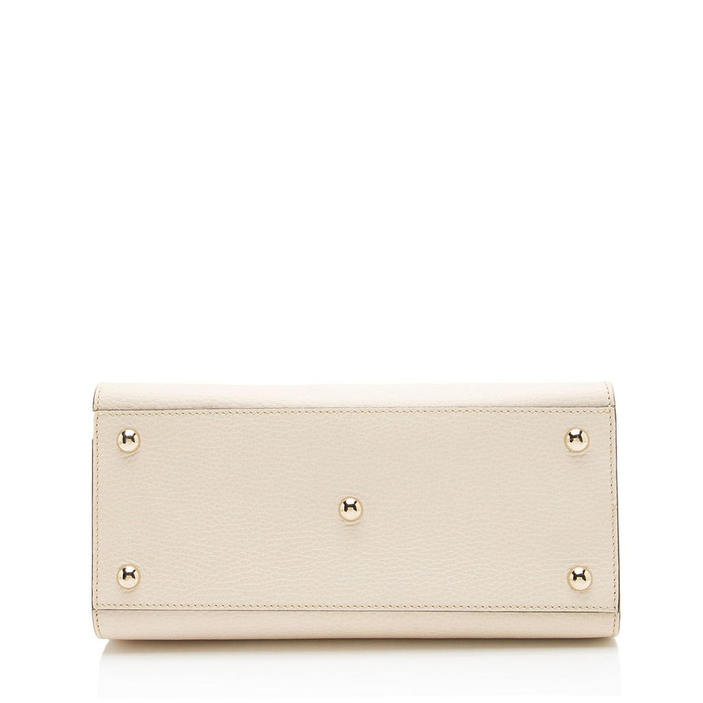 Gucci Leather Soho Small Satchel - White