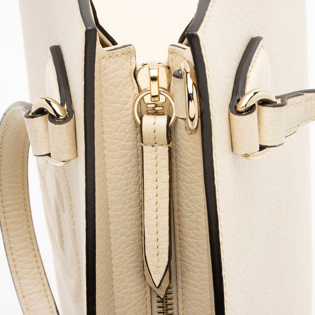 Gucci Leather Soho Small Satchel - White