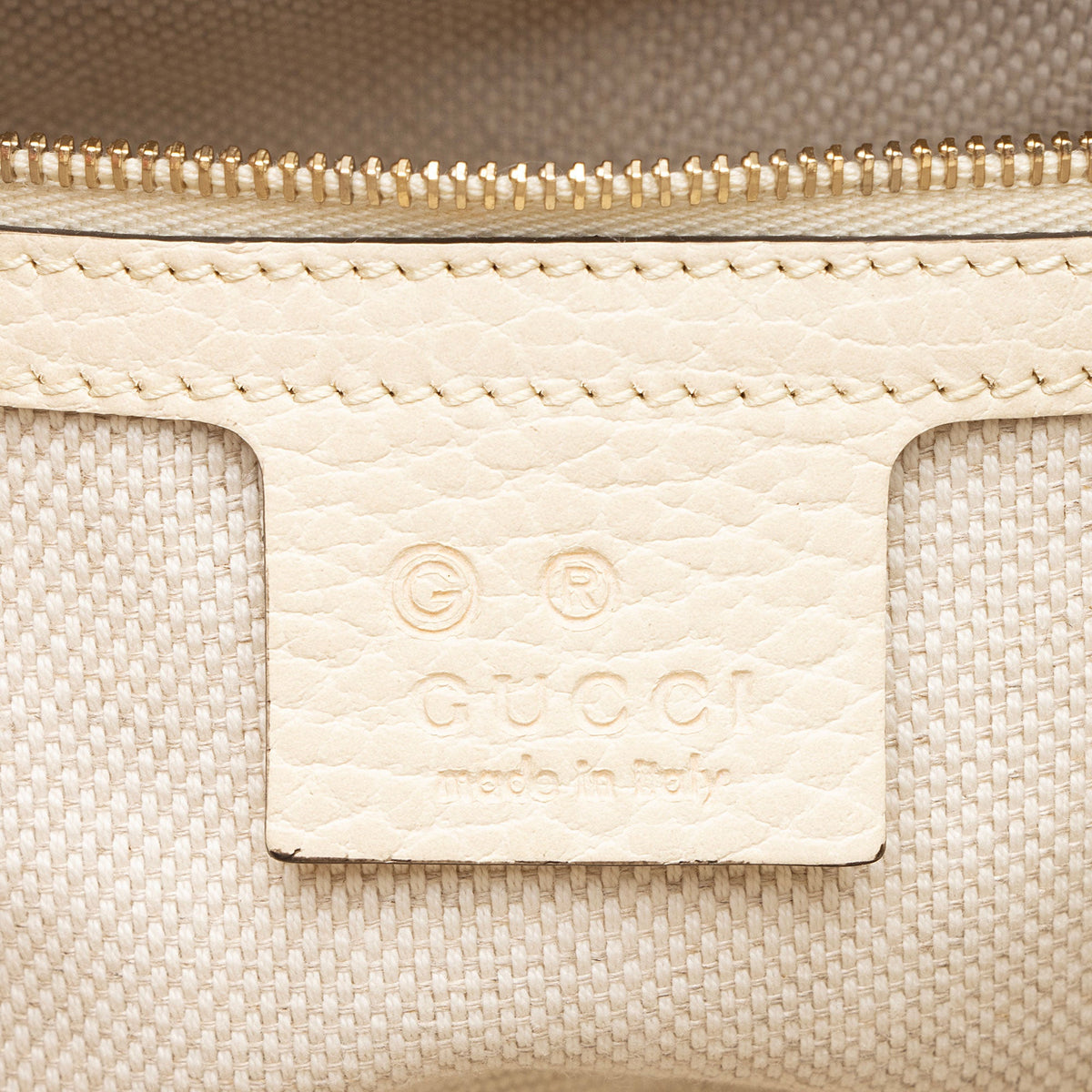 Gucci Leather Soho Small Satchel - White