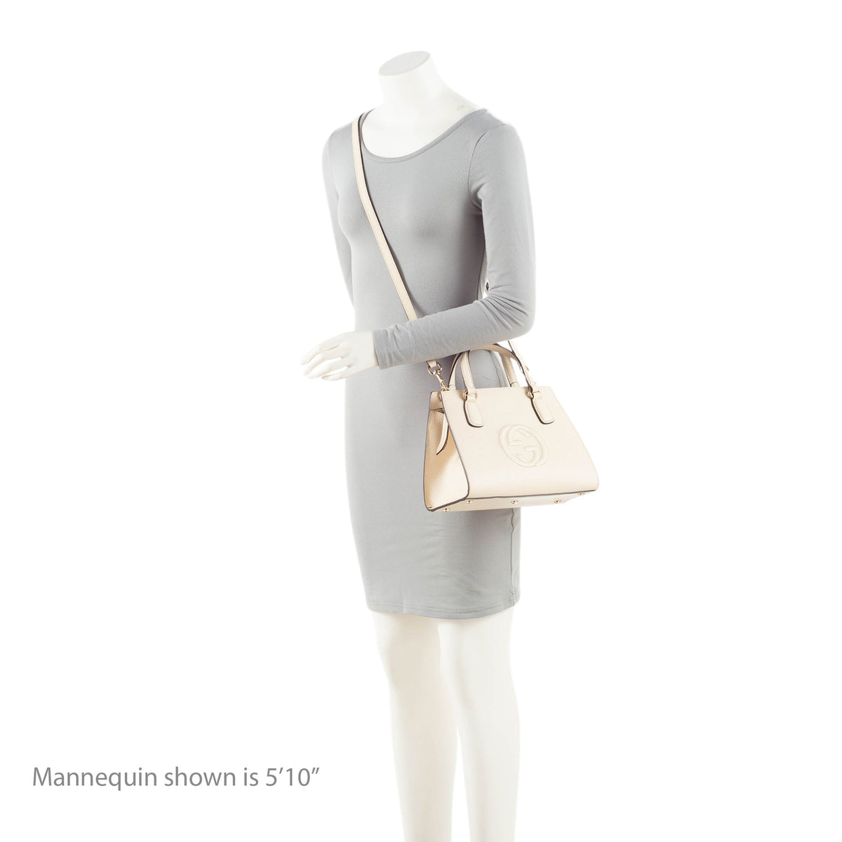 Gucci Leather Soho Small Satchel - White