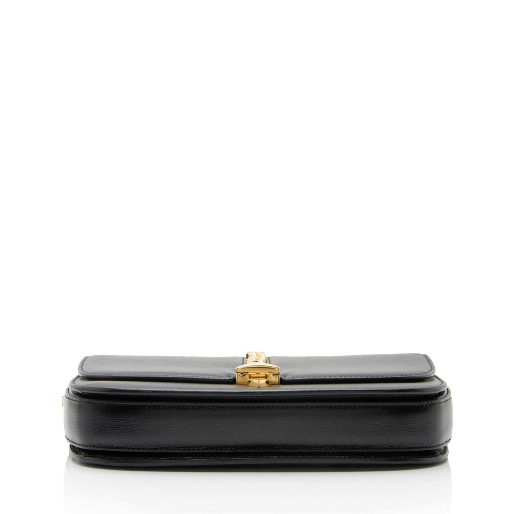 Gucci Leather Sylvie 1969 Small Shoulder Bag - Black