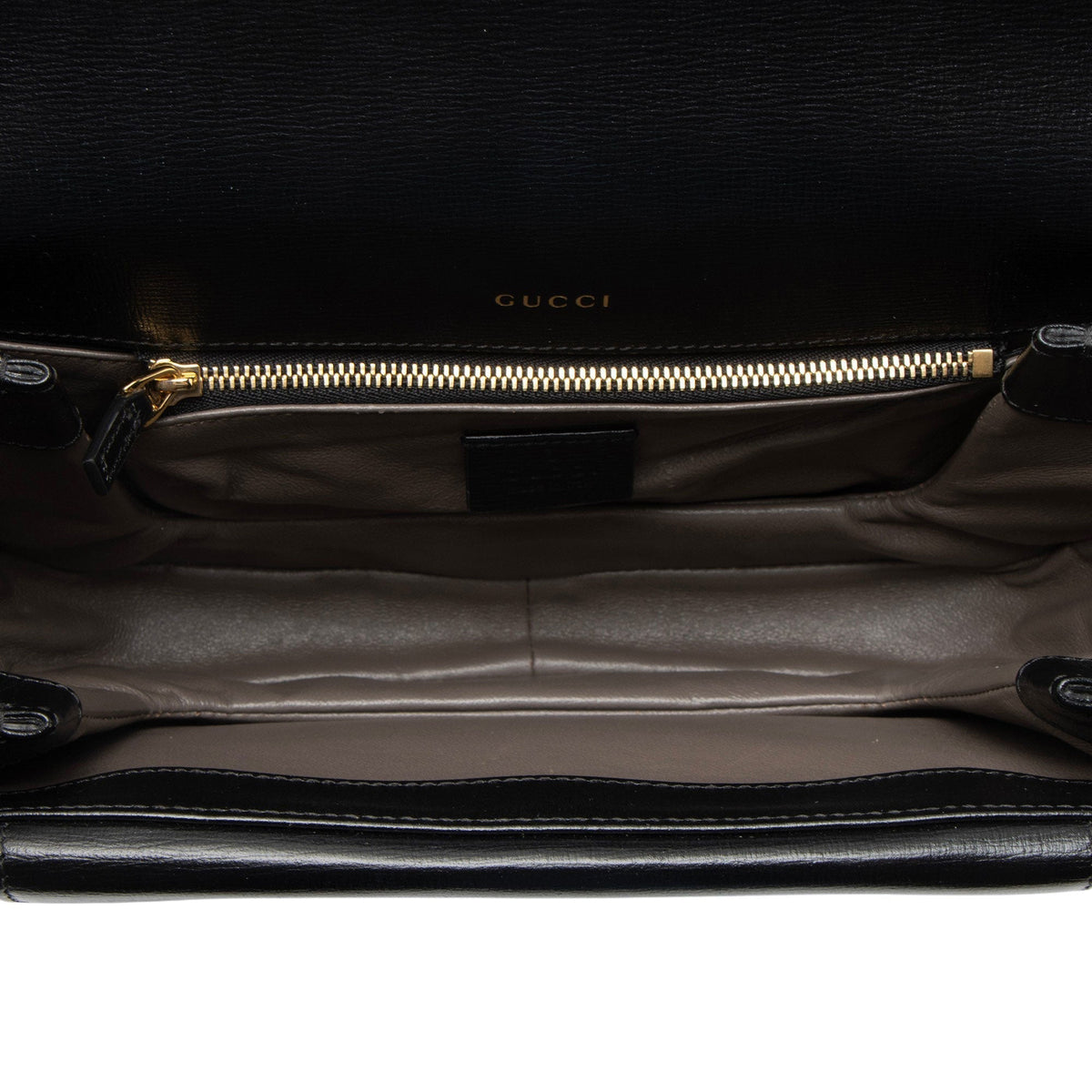 Gucci Leather Sylvie 1969 Small Shoulder Bag - Black