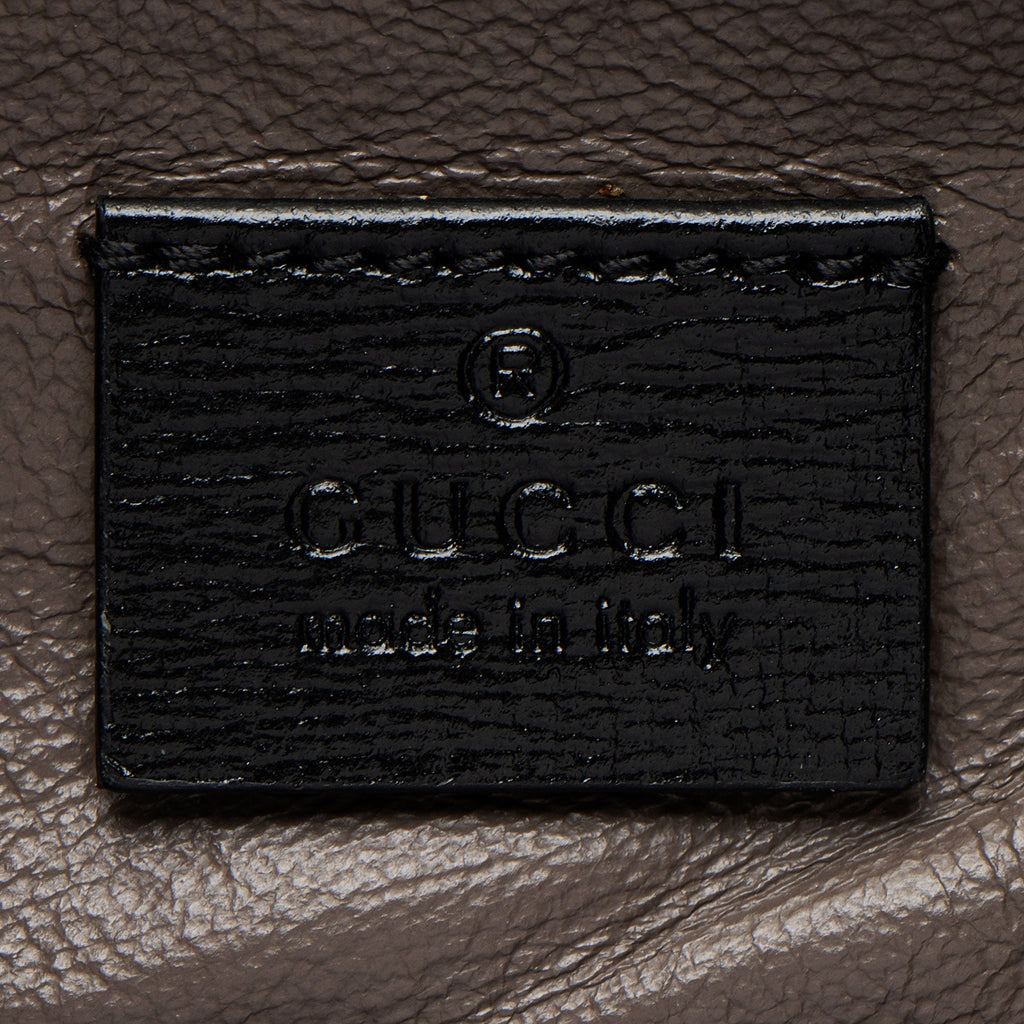 Gucci Leather Sylvie 1969 Small Shoulder Bag - Black