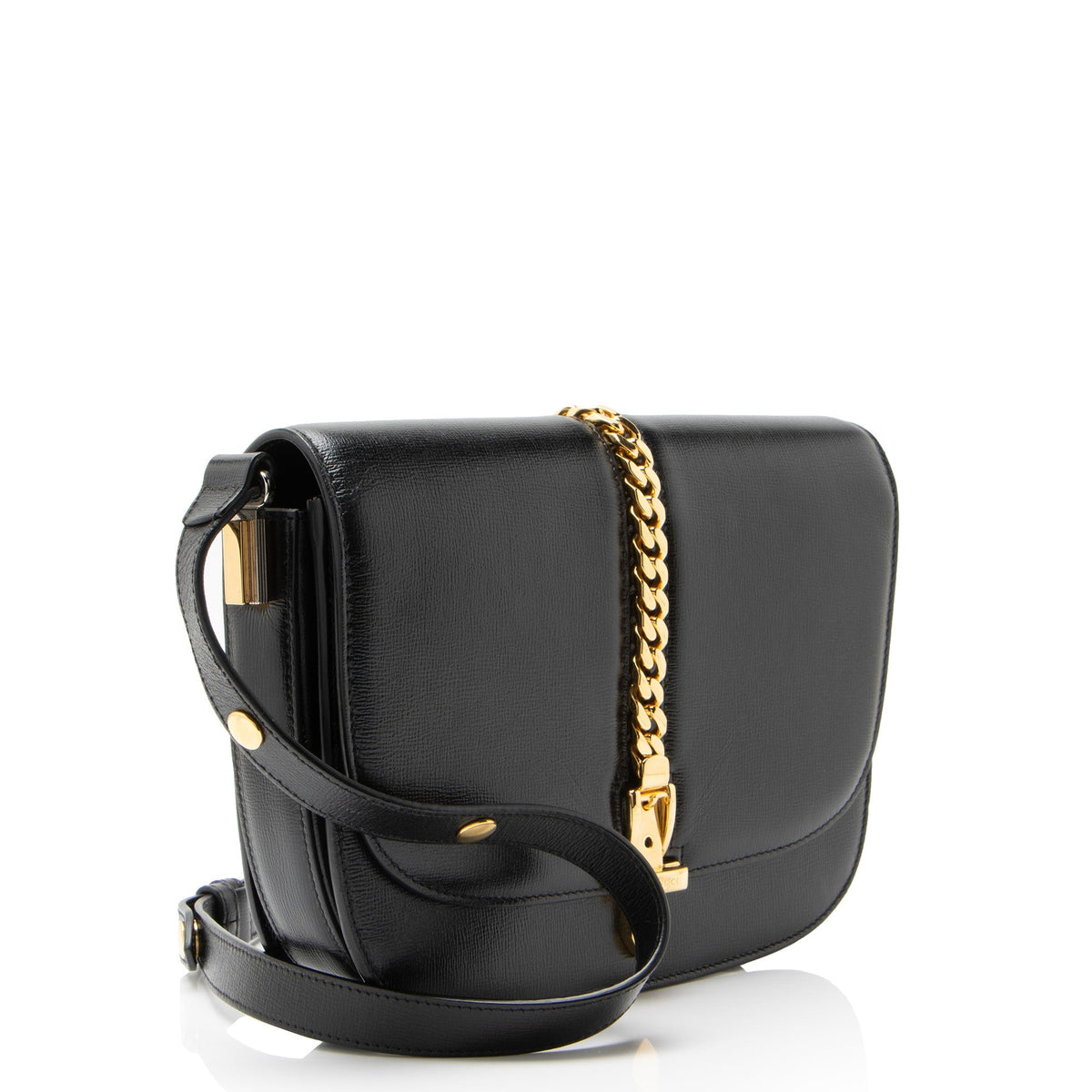 Gucci Leather Sylvie 1969 Small Shoulder Bag - Black