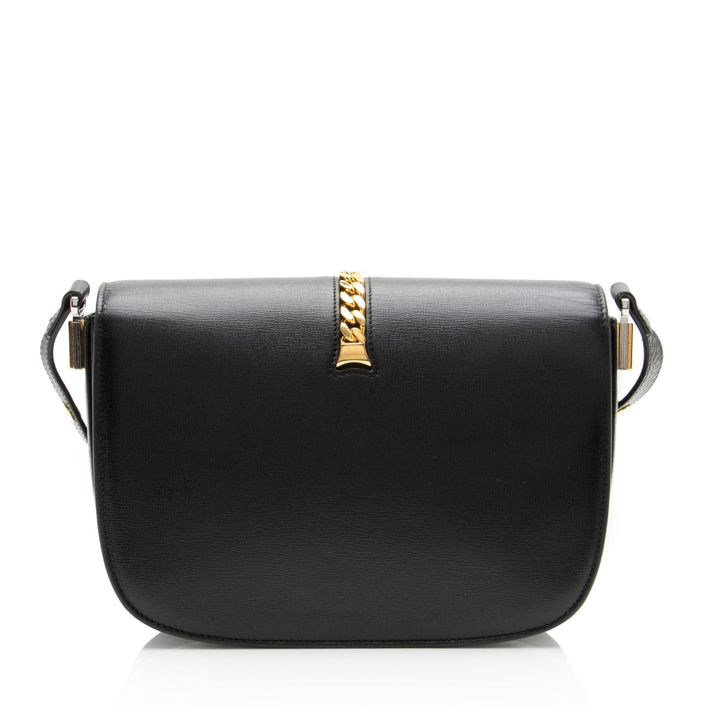 Gucci Leather Sylvie 1969 Small Shoulder Bag - Black