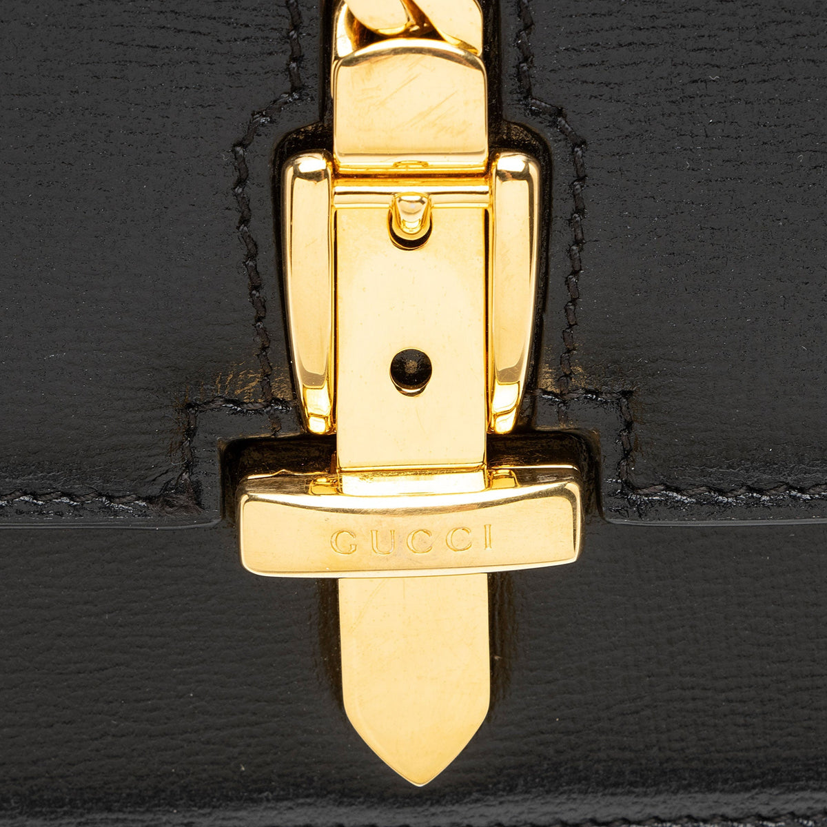 Gucci Leather Sylvie 1969 Small Shoulder Bag - Black