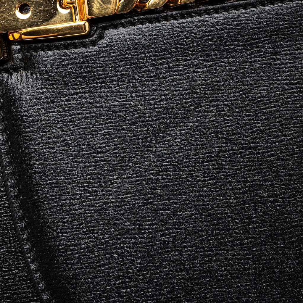 Gucci Leather Sylvie 1969 Small Shoulder Bag - Black