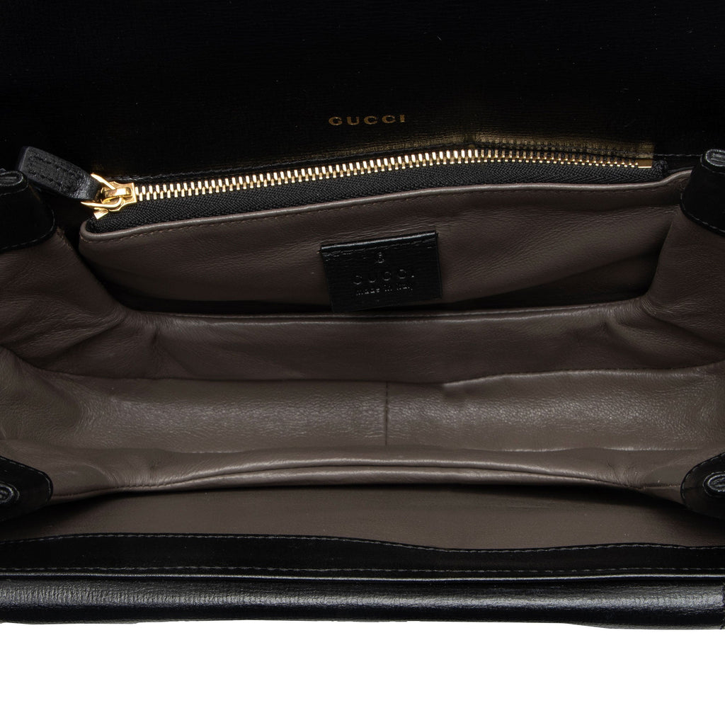 Gucci Leather Sylvie 1969 Small Shoulder Bag - Black