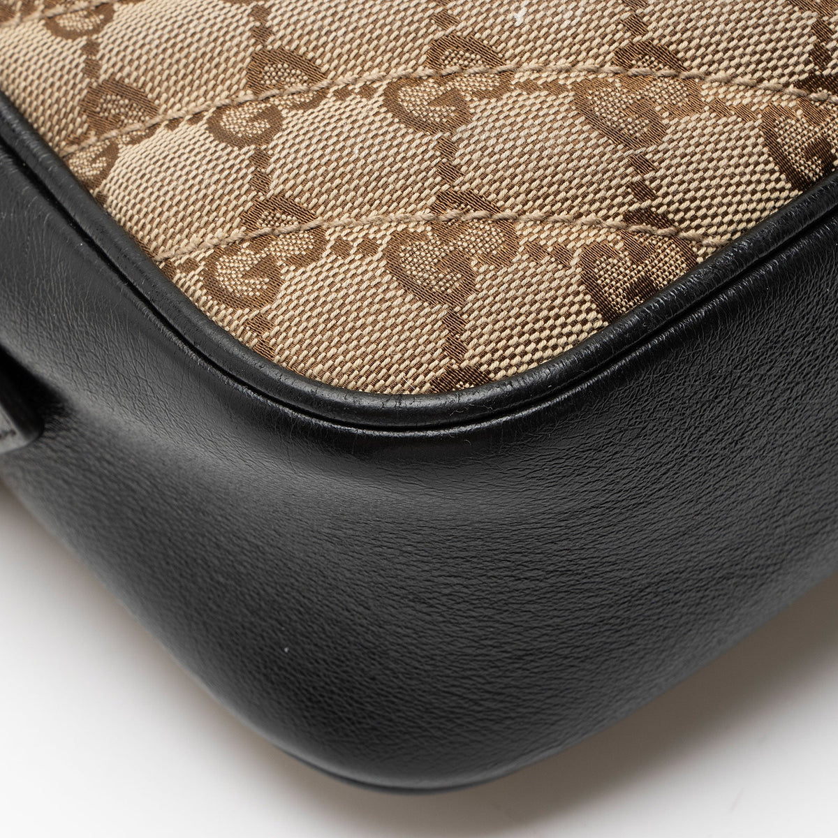Gucci Matelasse GG Canvas GG Marmont Small Camera Bag - Beige/Black