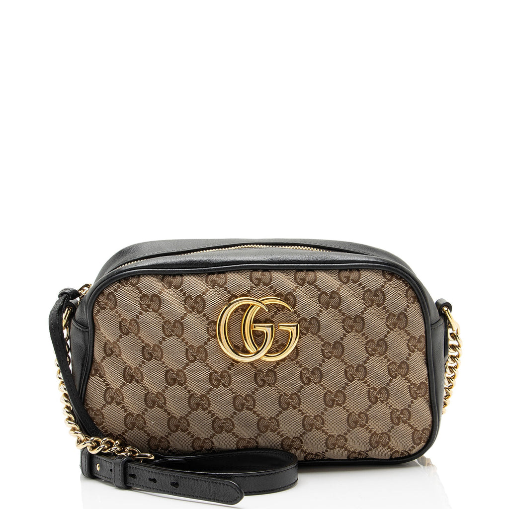 Gucci Matelasse GG Canvas GG Marmont Small Camera Bag - Beige/Black