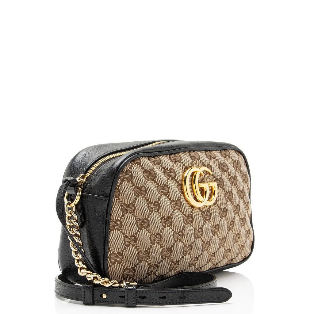 Gucci Matelasse GG Canvas GG Marmont Small Camera Bag - Beige/Black