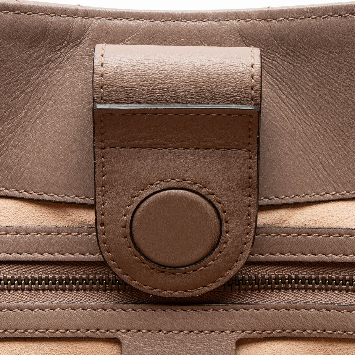 Gucci Matelasse Leather GG Marmont Medium Chain Shoulder Bag - Beige