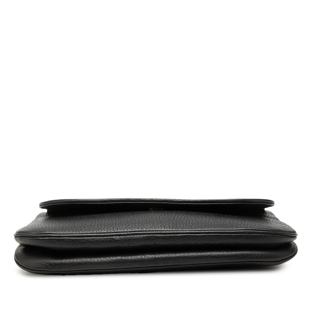 Gucci Medium Calfskin 1973 Chain Shoulder Bag - Black