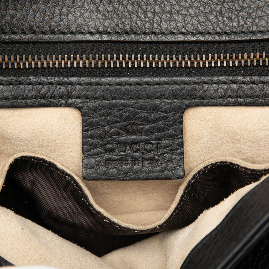 Gucci Medium Calfskin 1973 Chain Shoulder Bag - Black