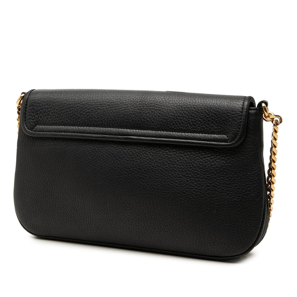 Gucci Medium Calfskin 1973 Chain Shoulder Bag - Black