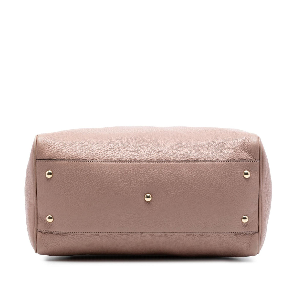 Gucci Medium Calfskin Bamboo Shopper Boston Bag - Brown