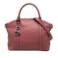 Gucci Medium Calfskin GG Charm Dome Satchel - Pink