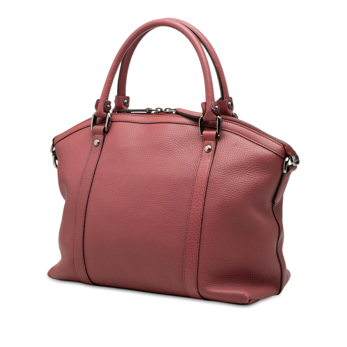 Gucci Medium Calfskin GG Charm Dome Satchel - Pink