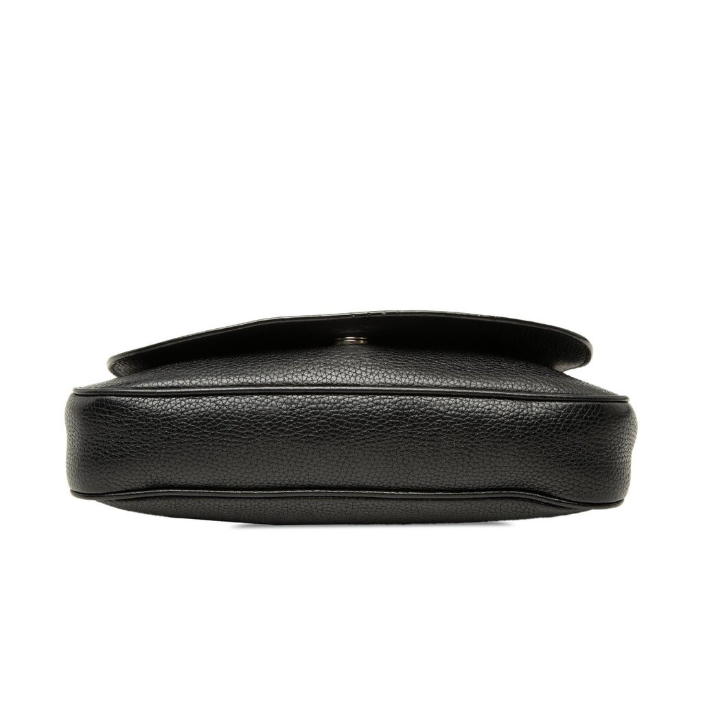 Gucci Medium Calfskin Soho Chain Flap Crossbody Bag - Black