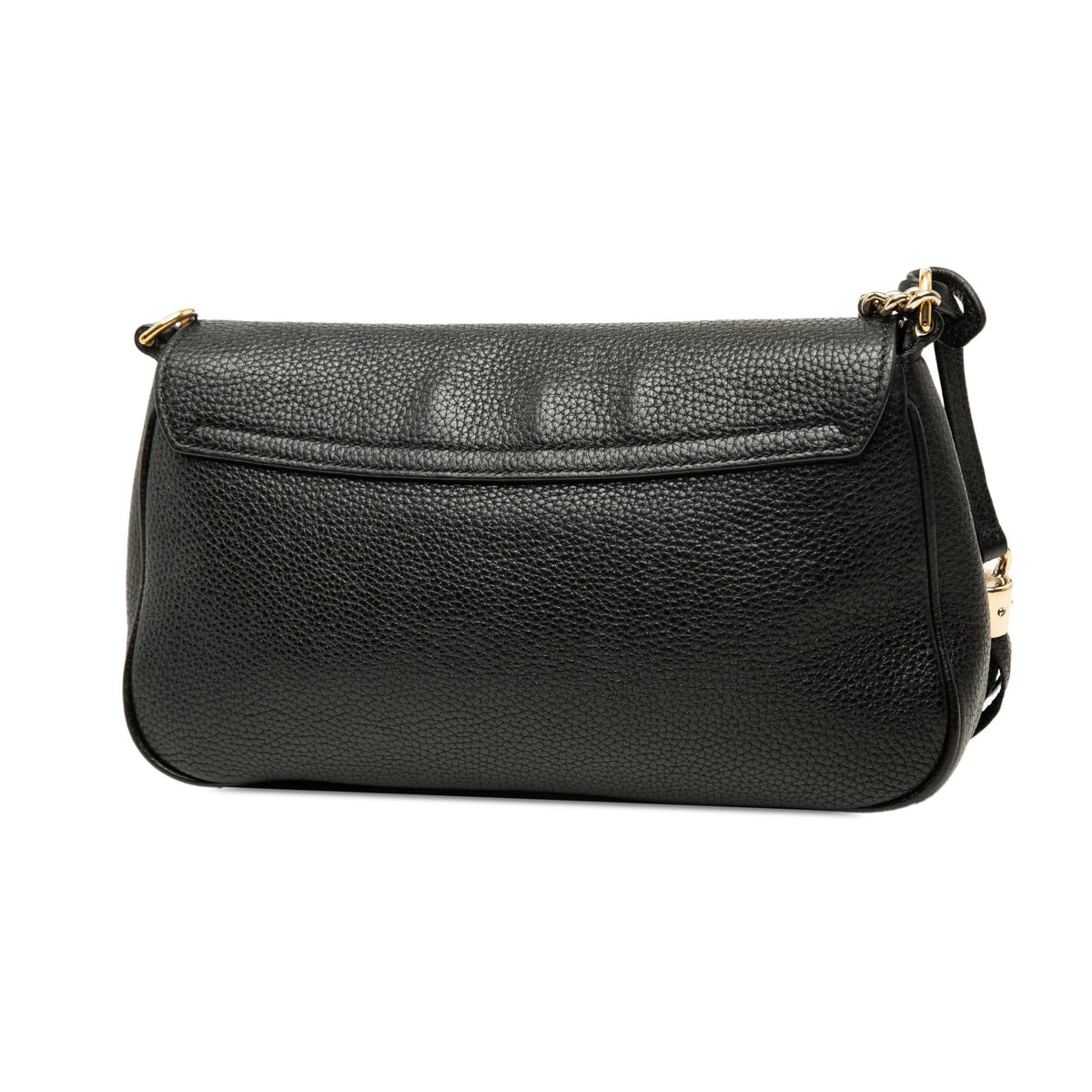 Gucci Medium Calfskin Soho Chain Flap Crossbody Bag - Black