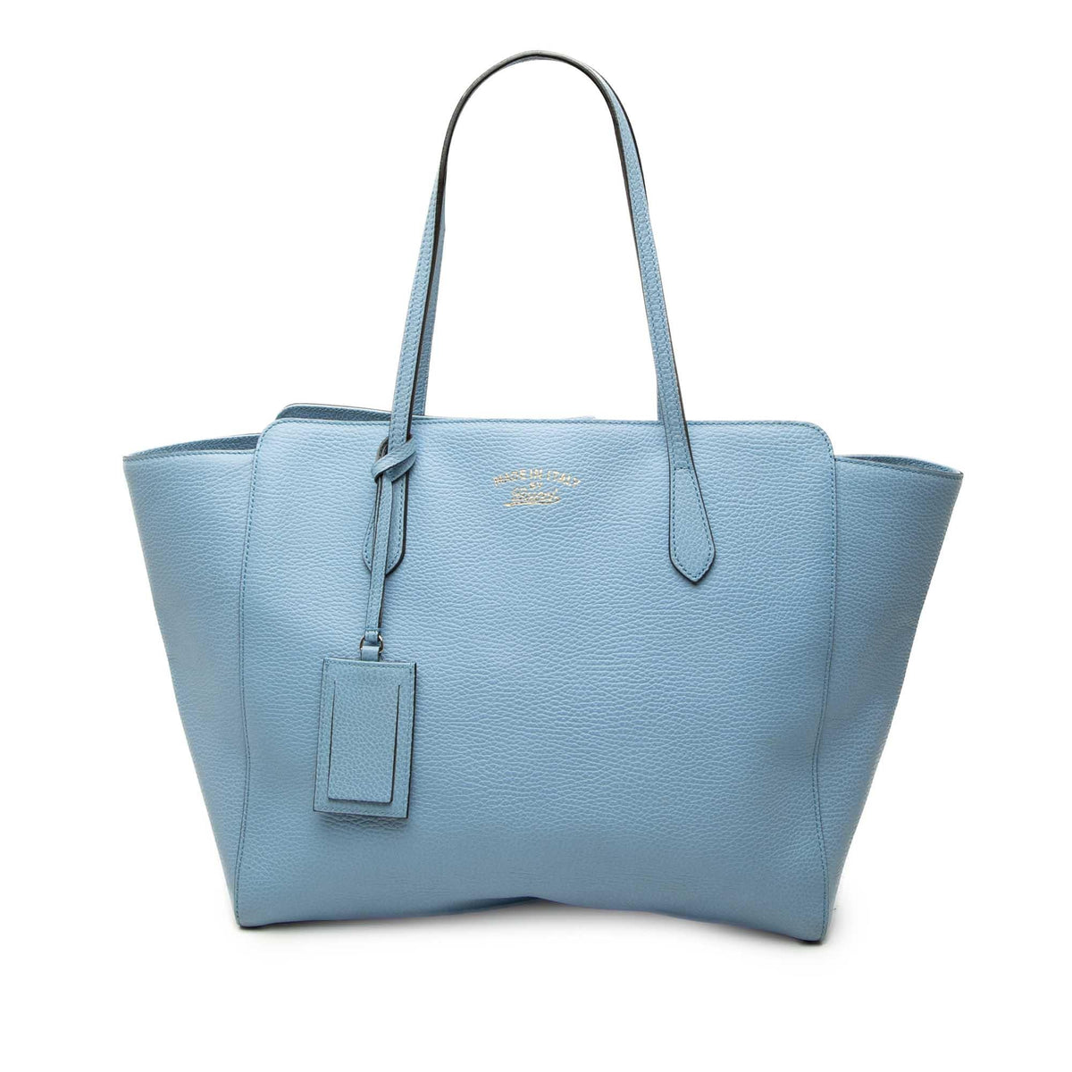 Gucci Medium Calfskin Swing Tote Bag - Blue