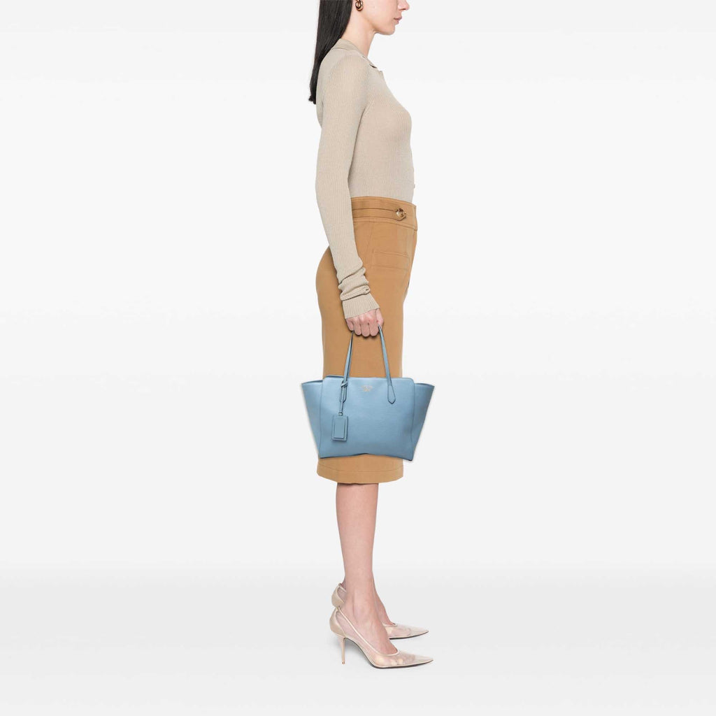 Gucci Medium Calfskin Swing Tote Bag - Blue