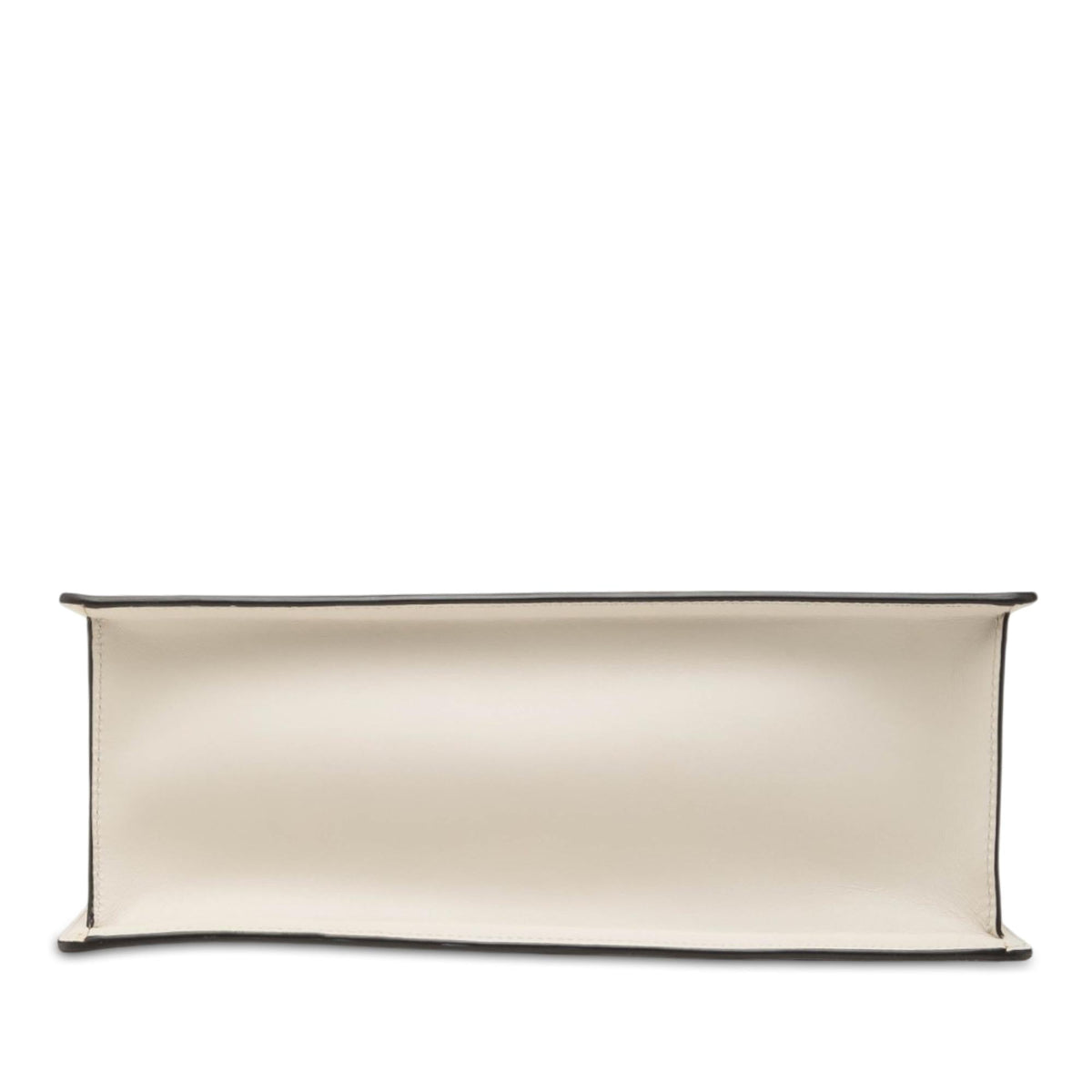 Gucci Medium Calfskin Web Sylvie Top Handle Bag - White