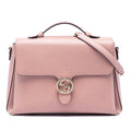 Gucci Medium Dollar Calfskin Interlocking G Satchel - Pink
