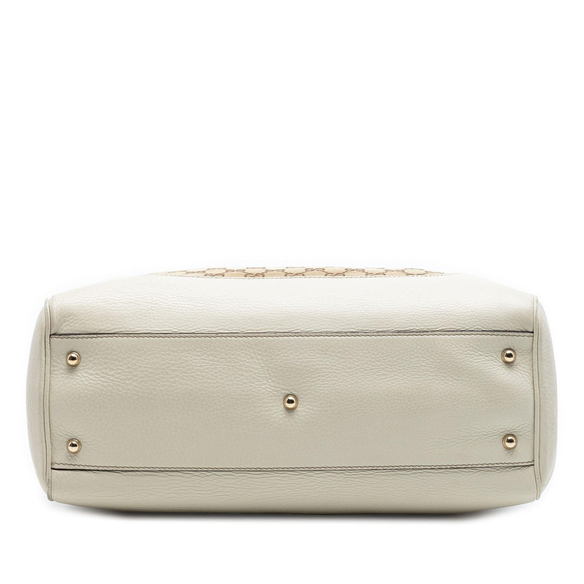 Gucci Medium GG Canvas Bamboo Diana Tote Bag - Beige