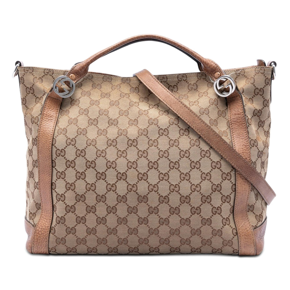 Gucci Medium GG Canvas Miss GG Satchel - Beige