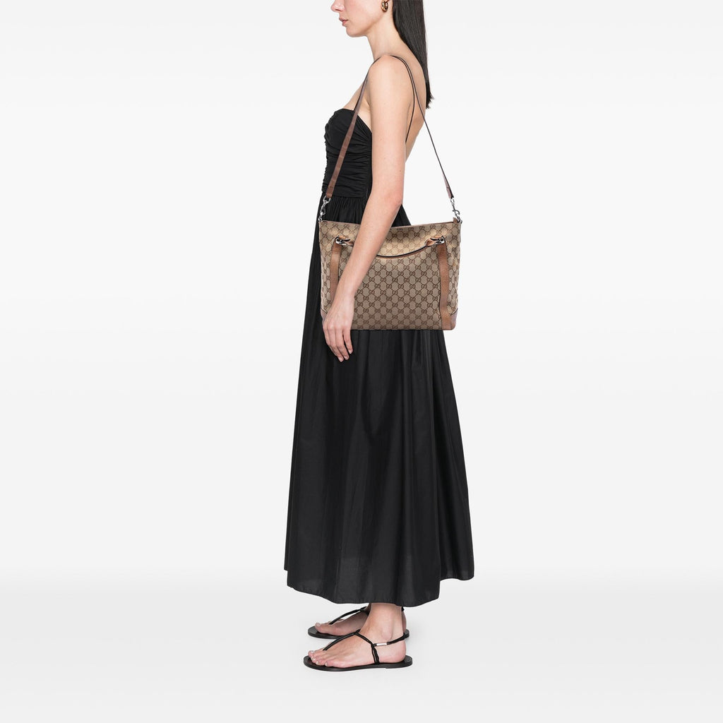 Gucci Medium GG Canvas Miss GG Satchel - Beige