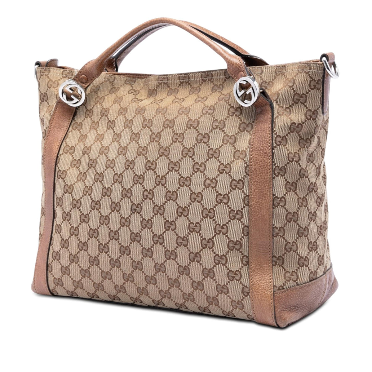 Gucci Medium GG Canvas Miss GG Satchel - Beige