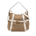 Gucci Medium GG Canvas Running Satchel - Beige