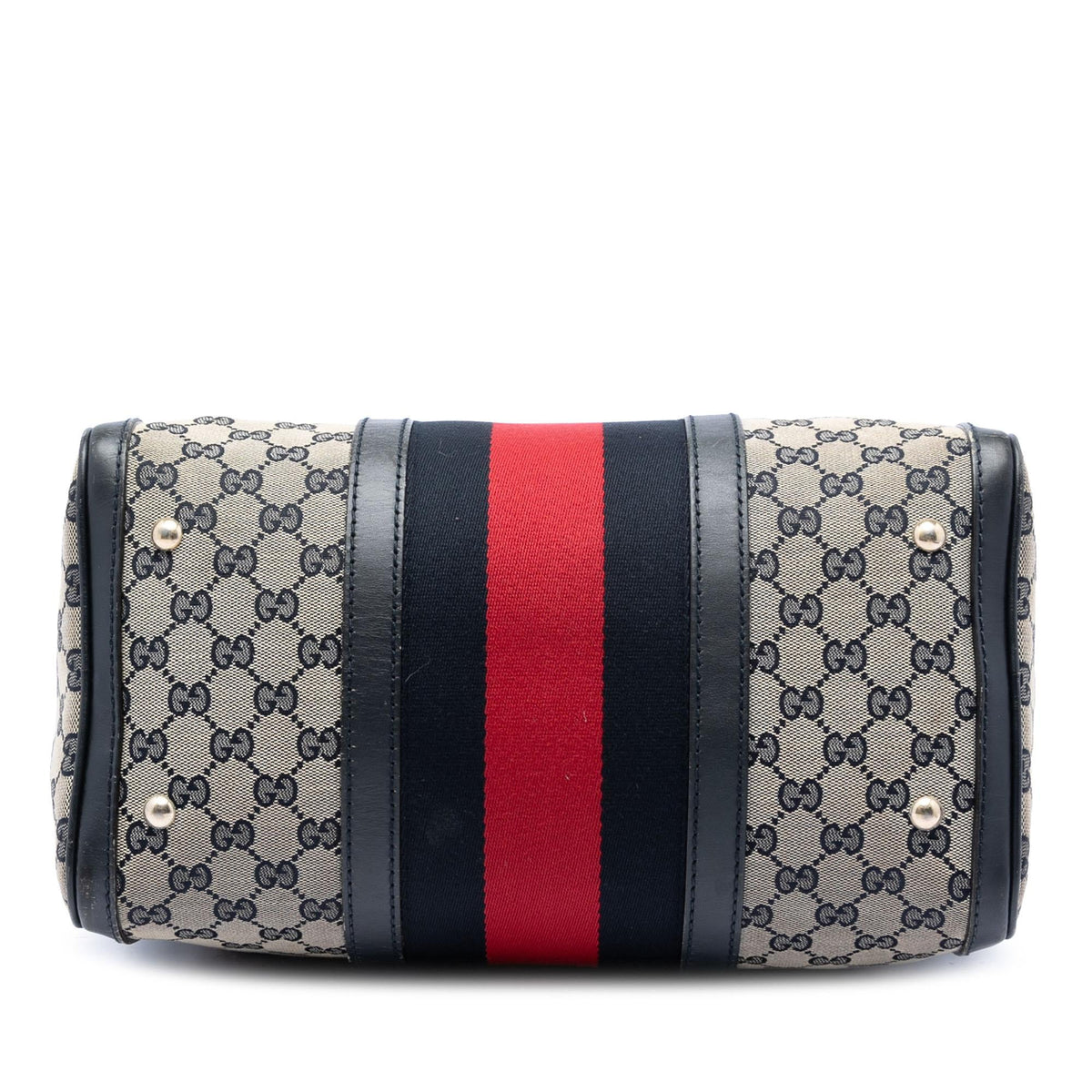 Gucci Medium GG Canvas Web Joy Boston Bag - Beige