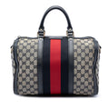 Gucci Medium GG Canvas Web Joy Boston Bag - Beige