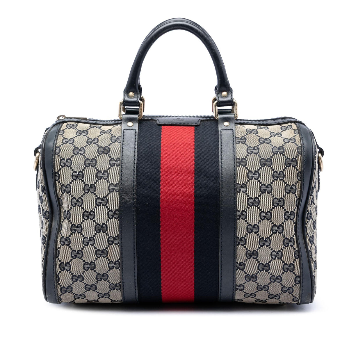 Gucci Medium GG Canvas Web Joy Boston Bag - Beige