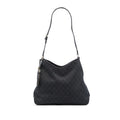 Gucci Medium GG Denim Marrakech Shoulder Bag - Brown