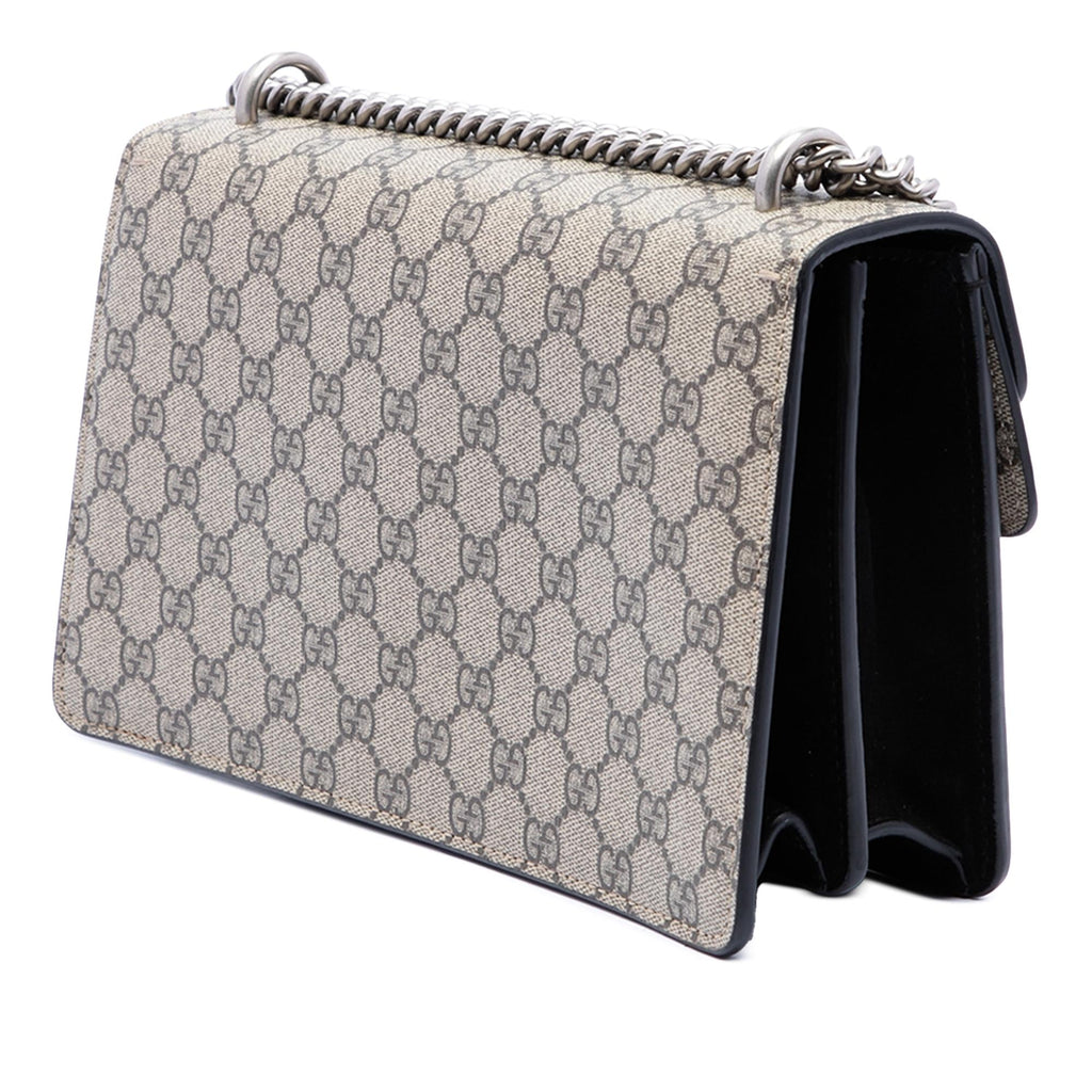 Gucci Medium GG Supreme Dionysus Shoulder Bag - Beige