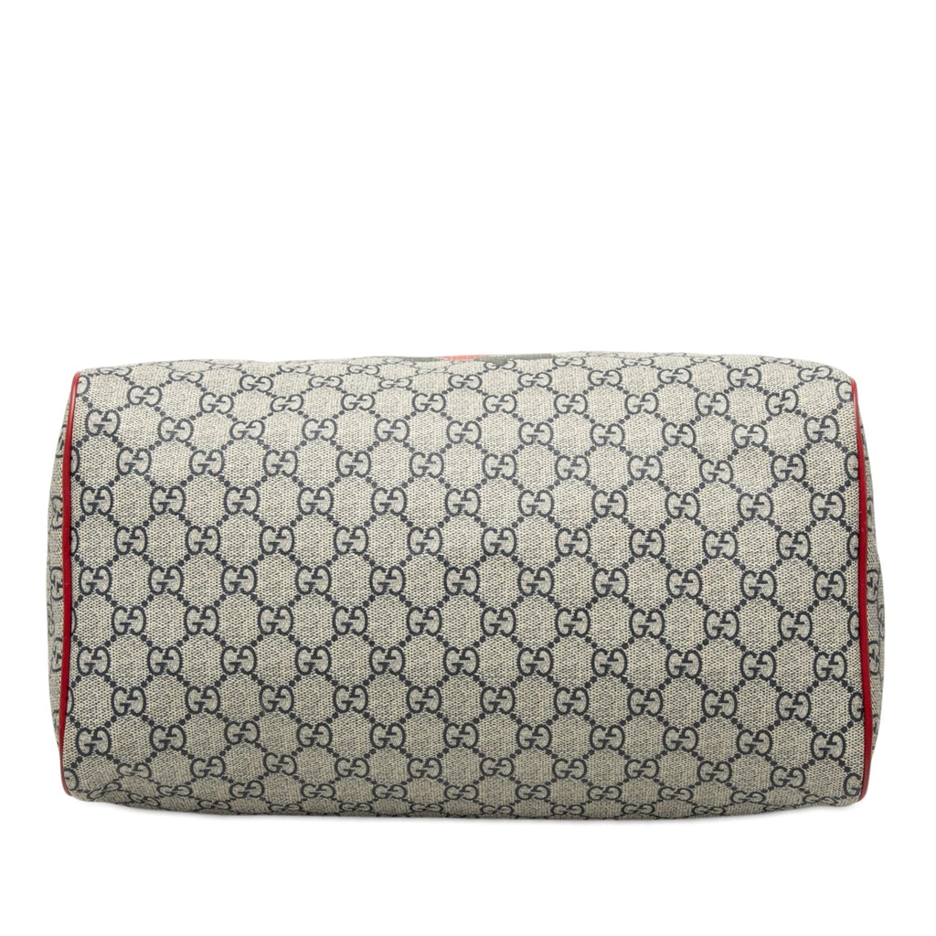 Gucci Medium GG Supreme Joy Tattoo Heart Boston Bag - Beige