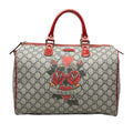Gucci Medium GG Supreme Joy Tattoo Heart Boston Bag - Beige