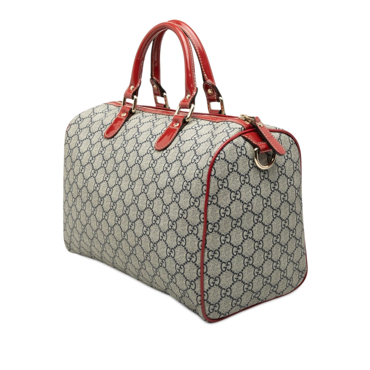 Gucci Medium GG Supreme Joy Tattoo Heart Boston Bag - Beige