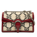Gucci Medium GG Tweed Dionysus Shoulder Bag - Beige