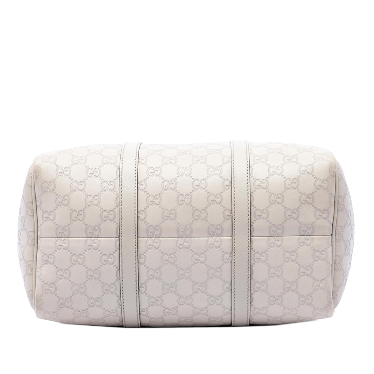 Gucci Medium Guccissima Joy Boston Bag - White